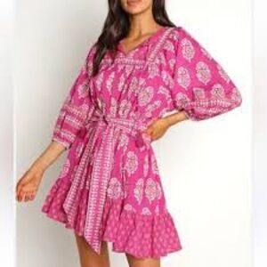 Cleobella Magdalena Mini Dress Mix Block Print